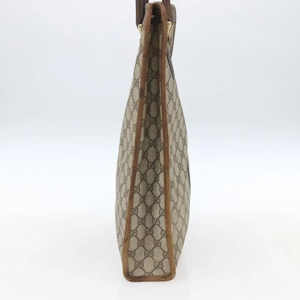 Gucci GG Supreme Web Tote Bag Beige